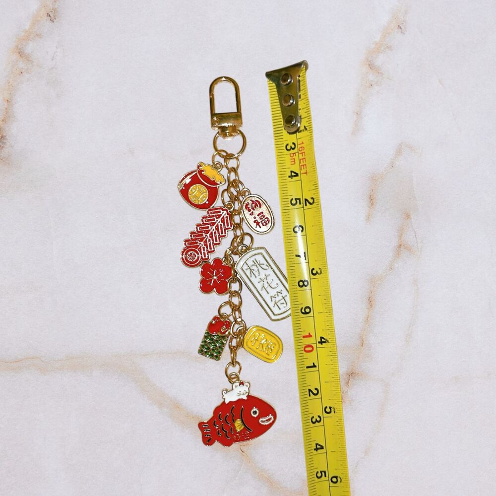 Chinese Lunar Purse Charms, Keychains, Key Holder, Bag Charm, Purse Accessory